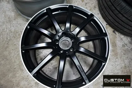 벤츠 S63 AMG 무광블랙실버 투톤 휠 도색 / 용인 처인구