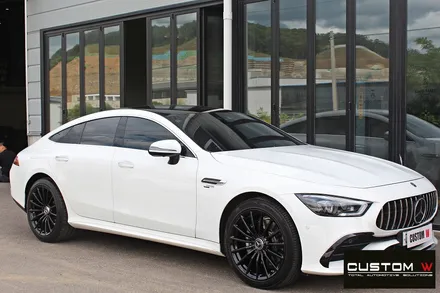 벤츠 GT43 AMG 휠 상처 수리 후 블랙유광 휠도색 / 용인 처인구