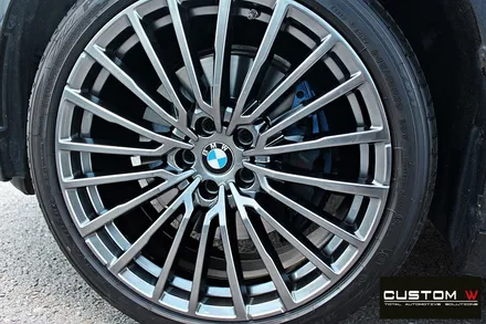 BMW G12 740LI 휠 상처 수리 후 고스트 크롬 휠도색 / 용인 처인구