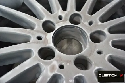 벤츠 A45 AMG 휠 상처 수리 후 매트블랙 휠도색 / 용인 처인구