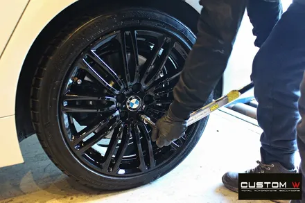BMW G30 M530i 664M 휠 상처 수리 후 블랙유광 휠도색 / 용인 처인구