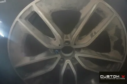 벤츠 CLS53 AMG 블랙실버 유광 투톤 휠도색 + 레드 캘리퍼 도색 / 용인 처인구