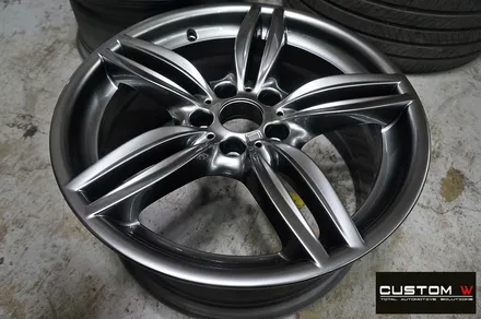 BMW 530d 휠 상처 수리 후 고스트 크롬 휠도색 / 용인 처인구