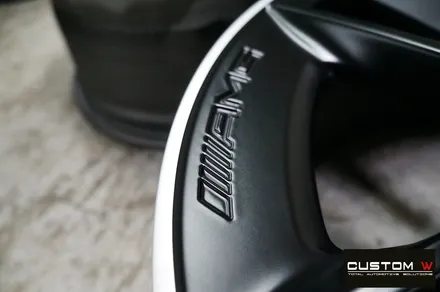 벤츠 21년식 E53 AMG 블랙 실버 투톤 무광 휠도색 + 건메탈 캘리퍼 도색 / 용인 처인구
