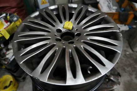 벤츠 S560 휠 상처 수리 후 고스트 크롬 휠도색 / 용인 처인구