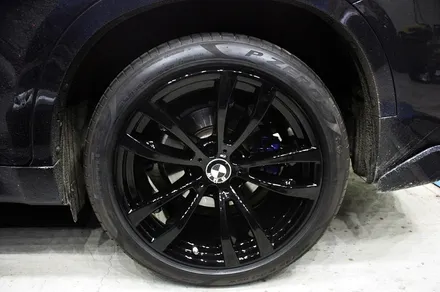 BMW X6 휠수리 후 블랙유광 휠도색 / 용인 처인구