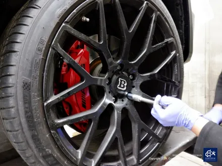 벤츠 G63 AMG 지바겐 휠수리 후 블랙유광 휠도색 / 용인 처인구