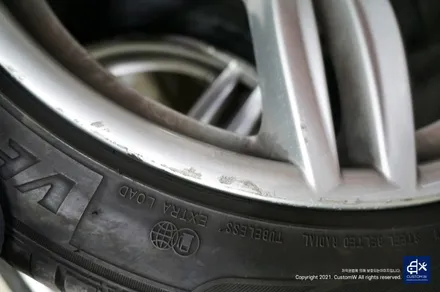 BMW 530d 휠수리 후 블랙유광 휠도색 / 용인 처인구