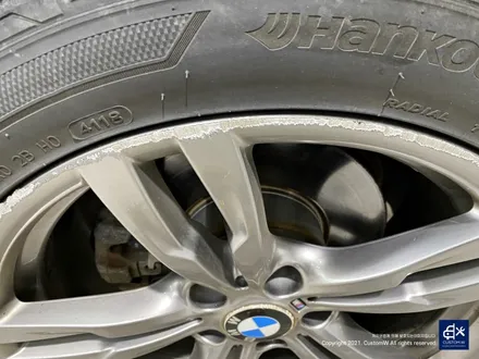 BMW F30 320d 441M 휠수리 후 블랙유광 휠도색 / 용인 처인구