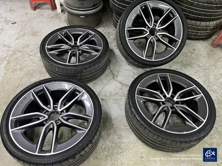 Mercedes-AMG E53 휠수리 후 블랙실버 투톤 휠도색 + 레드 캘리퍼 도색 / 용인 처인구