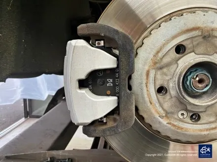벤츠 E53 AMG 휠수리 후 블랙 실버 투톤 무광 휠도색 + 레드 캘리퍼 도색 / 용인 처인구