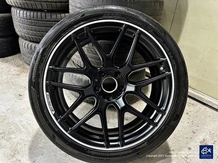 벤츠 S63 AMG 휠 상처 수리 후, 사틴 블랙 / 무광  블랙 실버 투톤 무광  복원 도색 / 용인 처인구