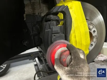BMW 640D 703M 20인치 휠 상처 수리 후, 다이아몬드 컷팅 휠 복원 그리고 블루 캘리퍼 도색까지_! / 용인 처인구