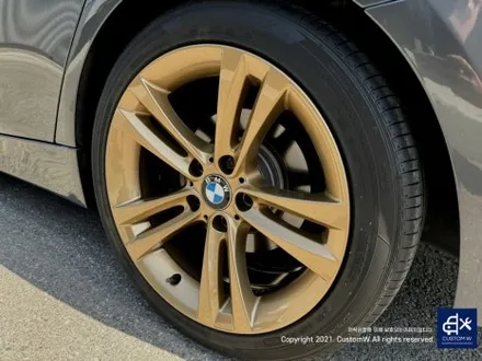 BMW F30 397M 휠 상처 수리 후, 골드 휠 도색 / 용인 처인구