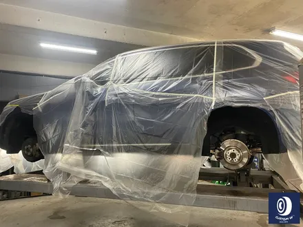 BMW G05 X5 22인치 휠 상처 수리 후, 블랙 유광 휠도색 + 부식 제거 후, 블루 캘리퍼 도색 / 용인 처인구