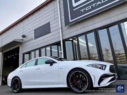 벤츠 CLS53 AMG 블랙실버 투톤 유광 휠도색 + 레드 캘리퍼 도색 / 용인 처인구