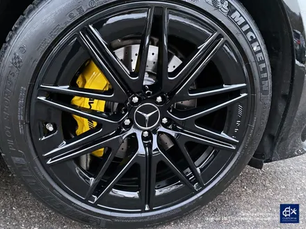 벤츠 GT43 AMG 블랙유광 휠도색 + 옐로우 캘리퍼 도색 / 용인 처인구