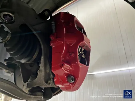 벤츠 A45 AMG BBS CIR 블랙 실버 투톤 유광 휠도색 + 레드 캘리퍼 도색 / 용인 처인구