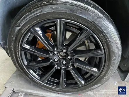 볼보 XC90 휠수리 후 블랙유광 휠도색 + 카본 세라믹 골드 캘리퍼 도색 / 용인 처인구