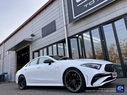 벤츠 CLS53 AMG 블랙실버 투톤 유광 휠도색 + 레드 캘리퍼 도색 / 용인 처인구