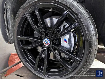 BMW G20 M340i 블랙유광 휠도색 + 실버 캘리퍼 도색 / 용인 처인구