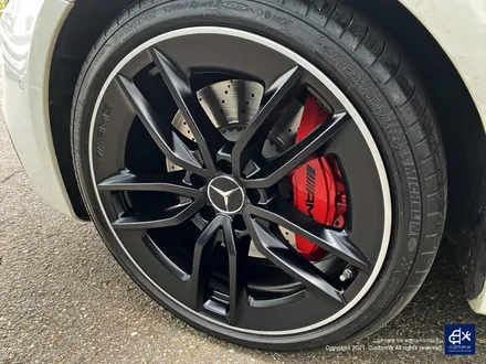 벤츠 E53 AMG 휠수리 후 블랙 실버 투톤 무광 휠도색 + 레드 캘리퍼 도색 / 용인 처인구