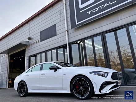 벤츠 CLS53 AMG 블랙실버 투톤 유광 휠도색 + 레드 캘리퍼 도색 / 용인 처인구