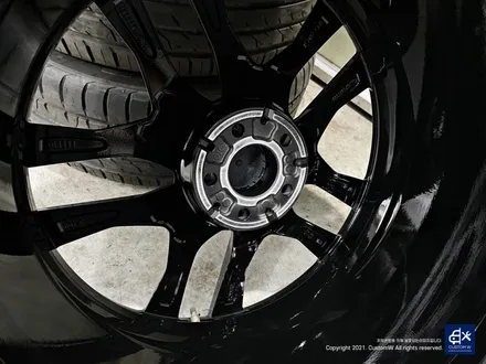 벤츠 GLE53 AMG 블랙유광 휠도색 + 레드 캘리퍼 도색 / 용인 처인구