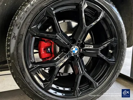 BMW G06 X6 블랙유광 휠도색 + 레드 캘리퍼 도색 / 용인 처인구