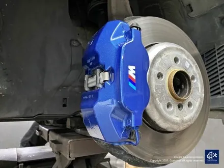 BMW 6GT 620d 647M 휠수리 후 블랙유광 휠도색 + 블루 캘리퍼 도색 / 용인 처인구