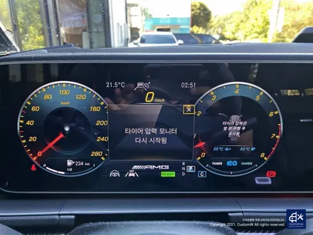 벤츠 GLE53 AMG 휠수리 후 블랙유광 휠도색 & 레드 캘리퍼 도색 / 용인 처인구