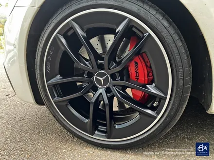 벤츠 E53 AMG 휠수리 후 블랙 실버 투톤 무광 휠도색 + 레드 캘리퍼 도색 / 용인 처인구