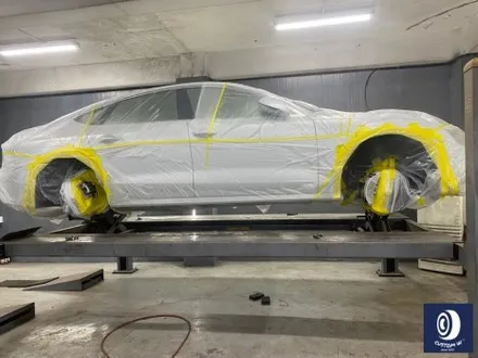 아우디 A7 50TFSI 20인치 다이아몬드 커팅 가공을 이용한 블랙 폴리시 커스텀 투톤 휠도색 + 심각한 부식 제거 후, 카본 세라믹 골드(오렌지 골드) 캘리퍼 도색 작업까지_! / 용인 처인구