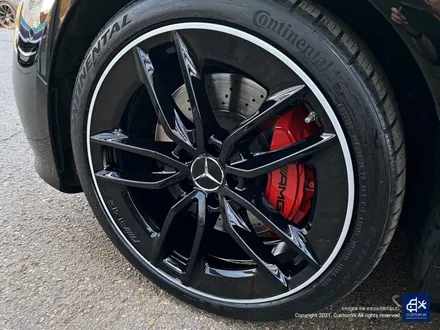 벤츠 E53 AMG 잘못된 도색 이력 박리 후 투톤 유광 휠도색 + 레드 캘리퍼 도색 / 용인 처인구
