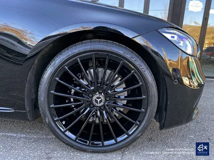 벤츠 W223 S350 블랙유광 휠도색 + 블랙 캘리퍼 도색 / 용인 처인구