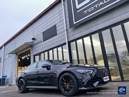 벤츠 GT43 AMG 블랙유광 휠도색 + 옐로우 캘리퍼 도색 / 용인 처인구