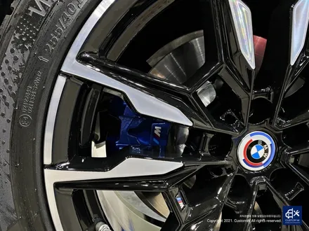 BMW i4 M50 기존 도색 제거 약품 박리 후, 블랙 폴리시 휠 + 블루 캘리퍼 도색 / 용인 처인구