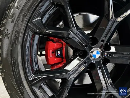 BMW G06 X6 블랙유광 휠도색 + 레드 캘리퍼 도색 / 용인 처인구