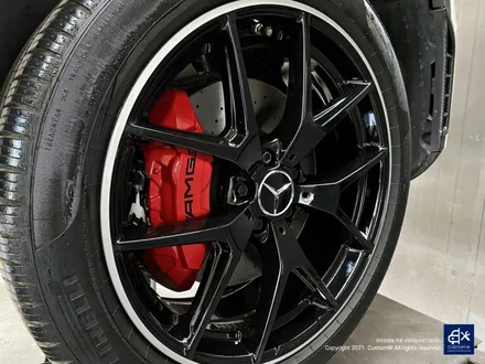 벤츠 GLC43 AMG 휠수리 후 투톤 유광 휠도색 + 레드 캘리퍼 도색 / 용인 처인구