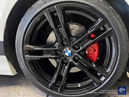BMW 118d 819M 블랙유광 휠도색 + 레드 캘리퍼 도색 / 용인 처인구