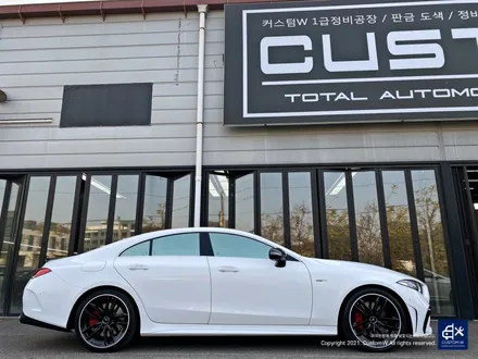 벤츠 CLS53 AMG 블랙실버 투톤 유광 휠도색 + 레드 캘리퍼 도색 / 용인 처인구