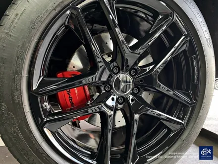 벤츠 GLE53 AMG 휠수리 후 블랙유광 휠도색 + 레드 캘리퍼 도색 / 용인 처인구
