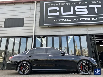 Mercedes-AMG E53 휠수리 후 블랙실버 투톤 휠도색 + 레드 캘리퍼 도색 / 용인 처인구