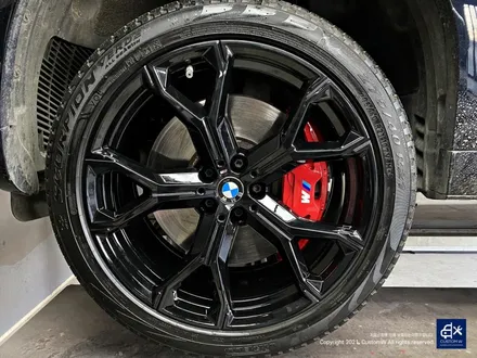 BMW G06 X6 블랙유광 휠도색 + 레드 캘리퍼 도색 / 용인 처인구