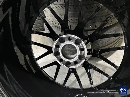 벤츠 C63 AMG 블랙 실버 투톤 유광 휠도색 + 레드 캘리퍼 도색 / 용인 처인구