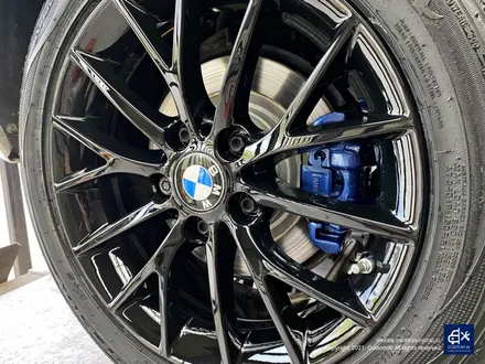 BMW 118d 휠수리 후 블랙유광 휠도색 + 블루 캘리퍼 도색 / 용인 처인구