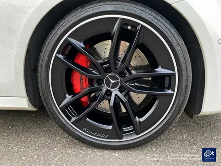 벤츠 E53 AMG 휠수리 후 블랙 실버 투톤 무광 휠도색 + 레드 캘리퍼 도색 / 용인 처인구