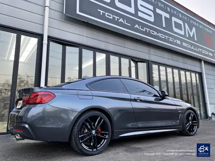 BMW 420i 휠수리 후 블랙유광 휠도색 + 레드 캘리퍼 도색 / 용인 처인구