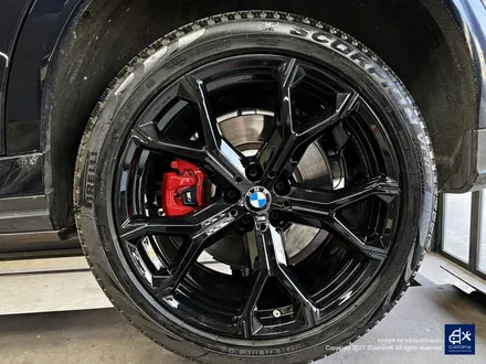 BMW G06 X6 블랙유광 휠도색 + 레드 캘리퍼 도색 / 용인 처인구