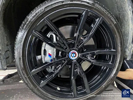 BMW G20 M340i 블랙유광 휠도색 + 실버 캘리퍼 도색 / 용인 처인구